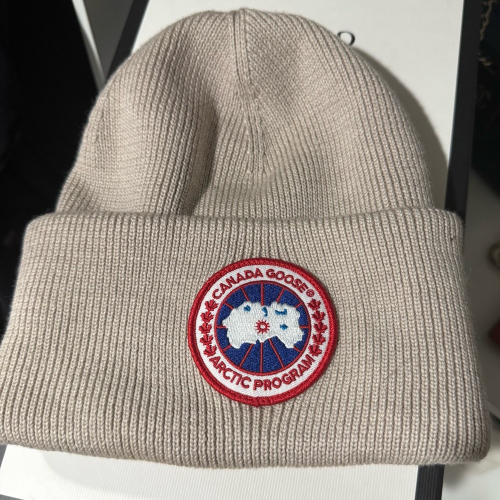 Canada Goose Tan Knit Beanie